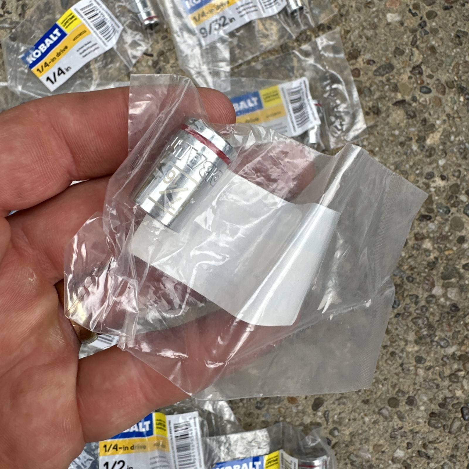 Kobalt 11-Piece SAE Shallow Socket Set 1/2″ Drive Bags. Sealed GG1