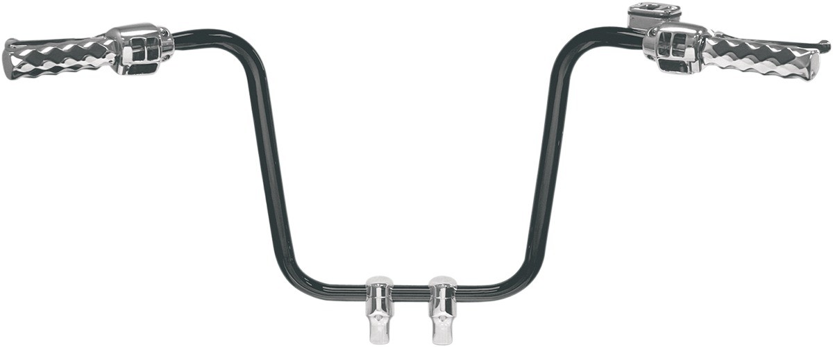LA Choppers 1-1/4in. Hefty Ape Hanger Handlebar – 14in. – Black Powdercoat