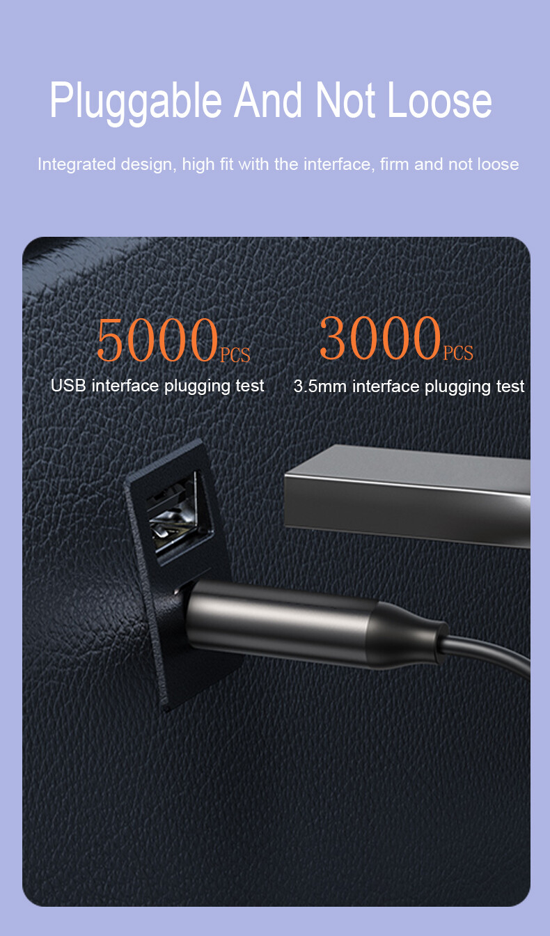 Bluetooth 5.0 AUX Audio Adapter Cable Car 3.5mm Jack Music Handsfree Receiver