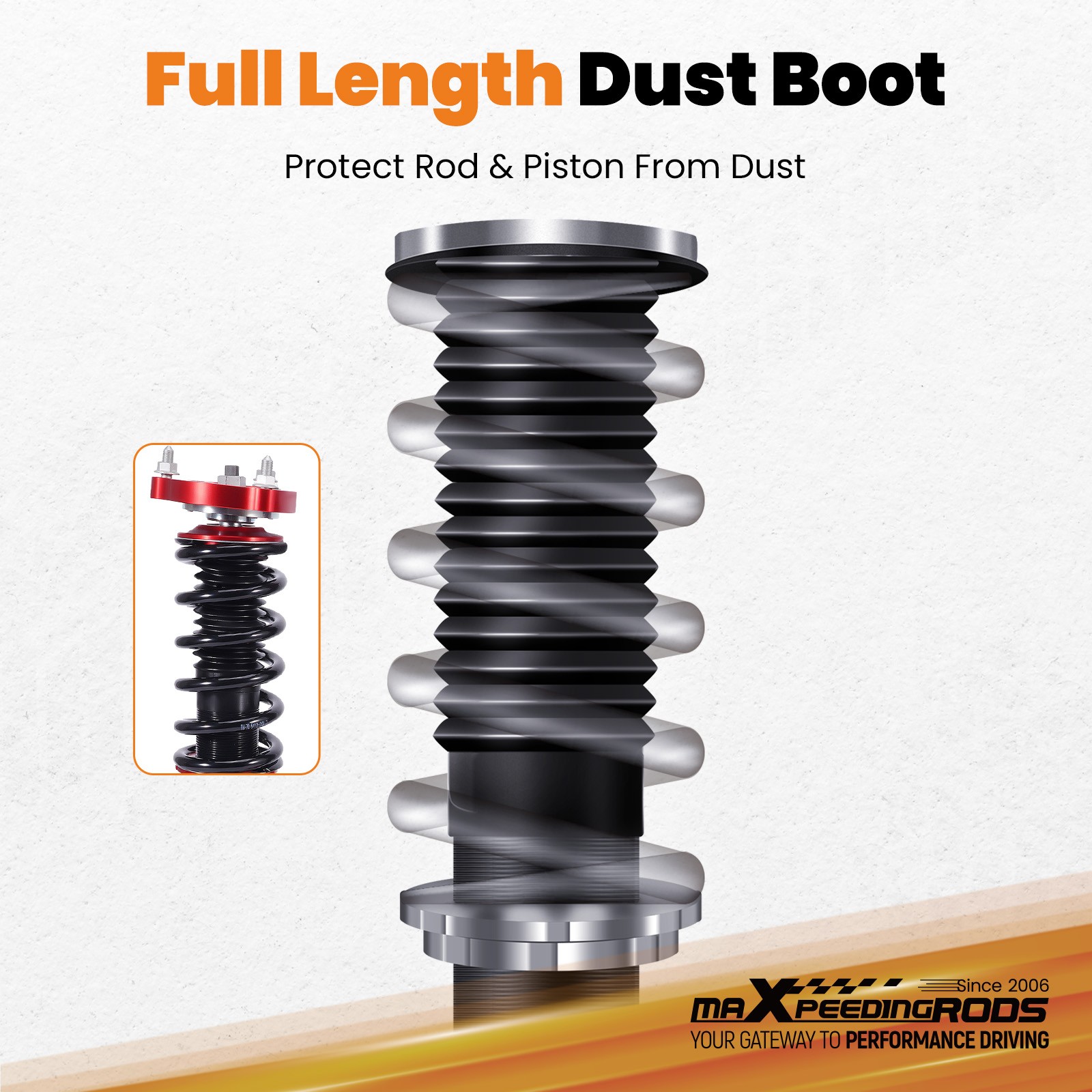 MaXpeedingrods Coilovers Struts For Honda Civic MK8 8th Gen. 2006-11 Height Adj.