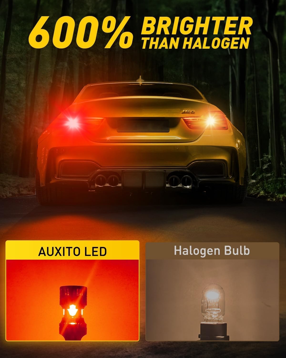 High-Performance 7440 7443 Red LED Bulbs with Built-in Resistor – 50,000 Hours