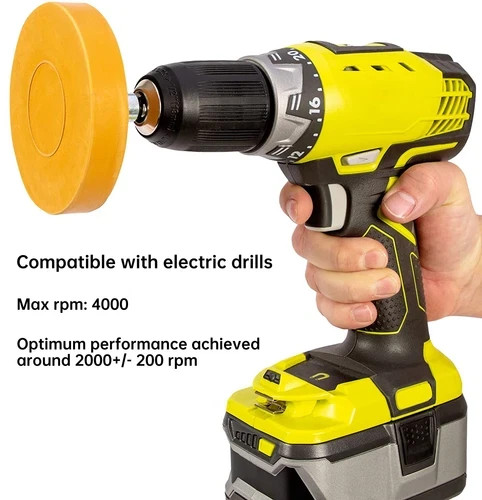 Drill Adhesive Pinstripe Sticker 3.5”Car Decal Remover Glue Rubber Eraser Wheel