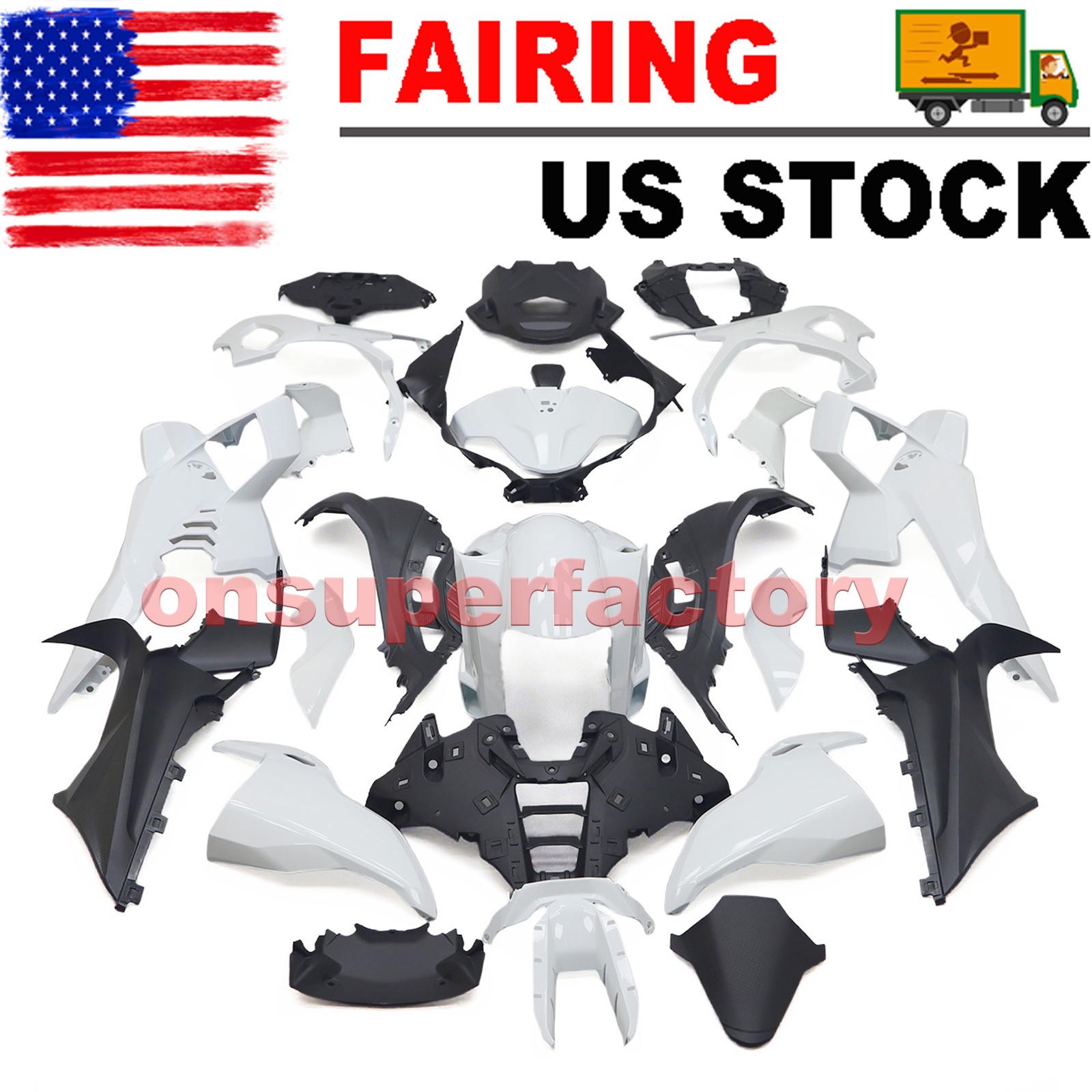 Unpainted ABS Plastic Fairing Kit For BMW S1000RR 2025 Injection Molded Bodywork