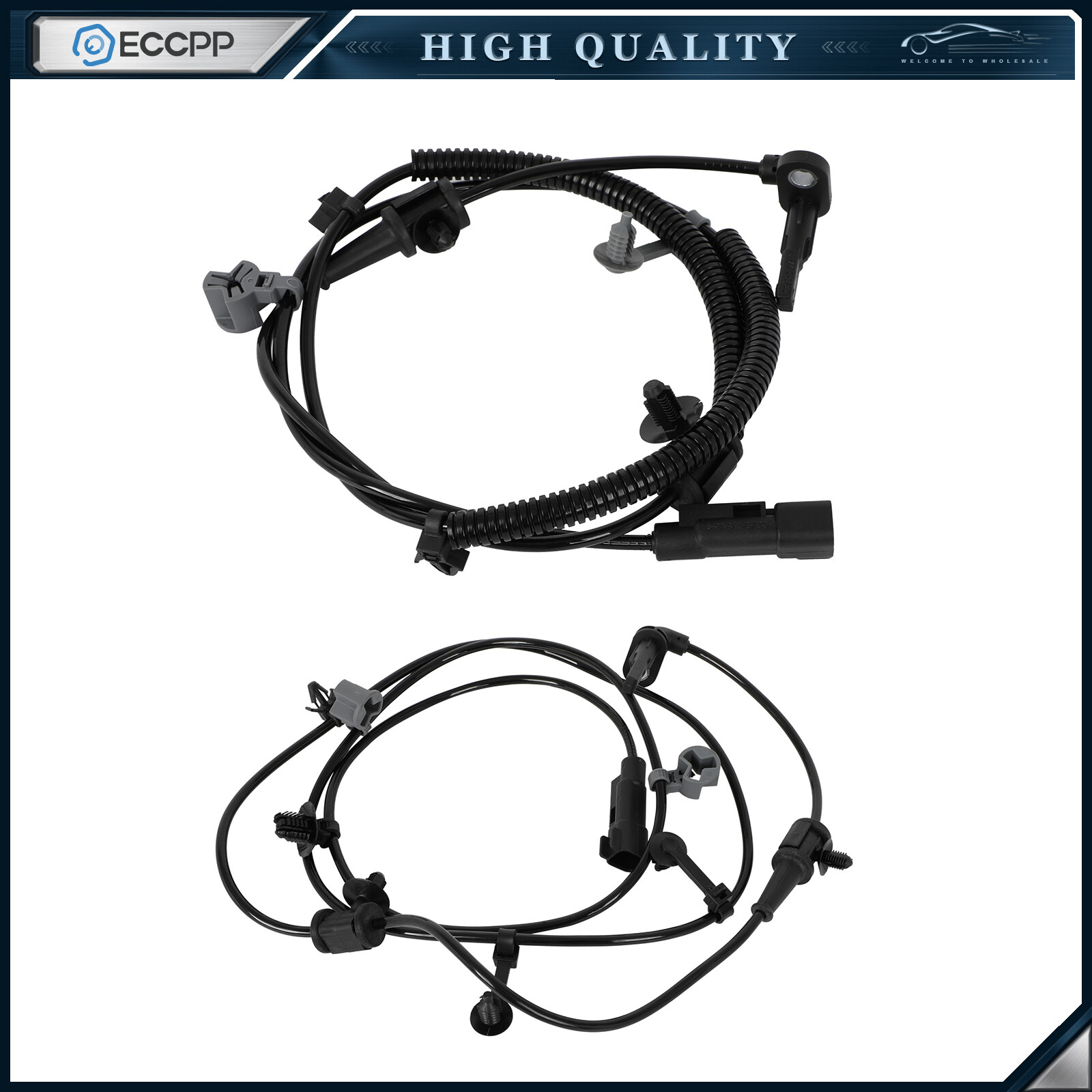 2 Pcs Rear Left + Right ABS Wheel Speed Sensors For Chevrolet Impala 2014-2020