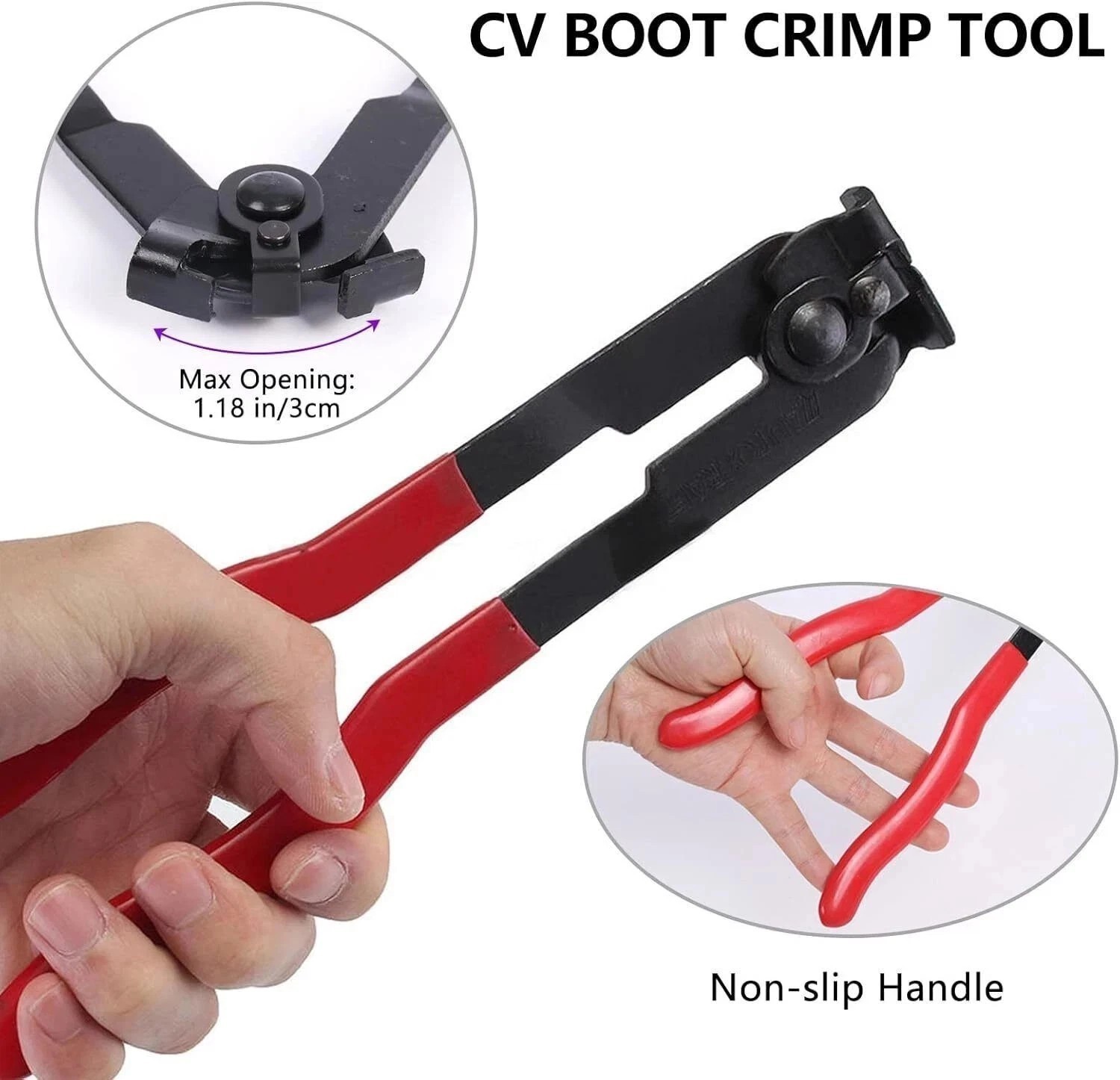 20Pcs CV Joint Boot Clamp Pliers with CV Boot Clamps Kit Ear Type Banding Tool