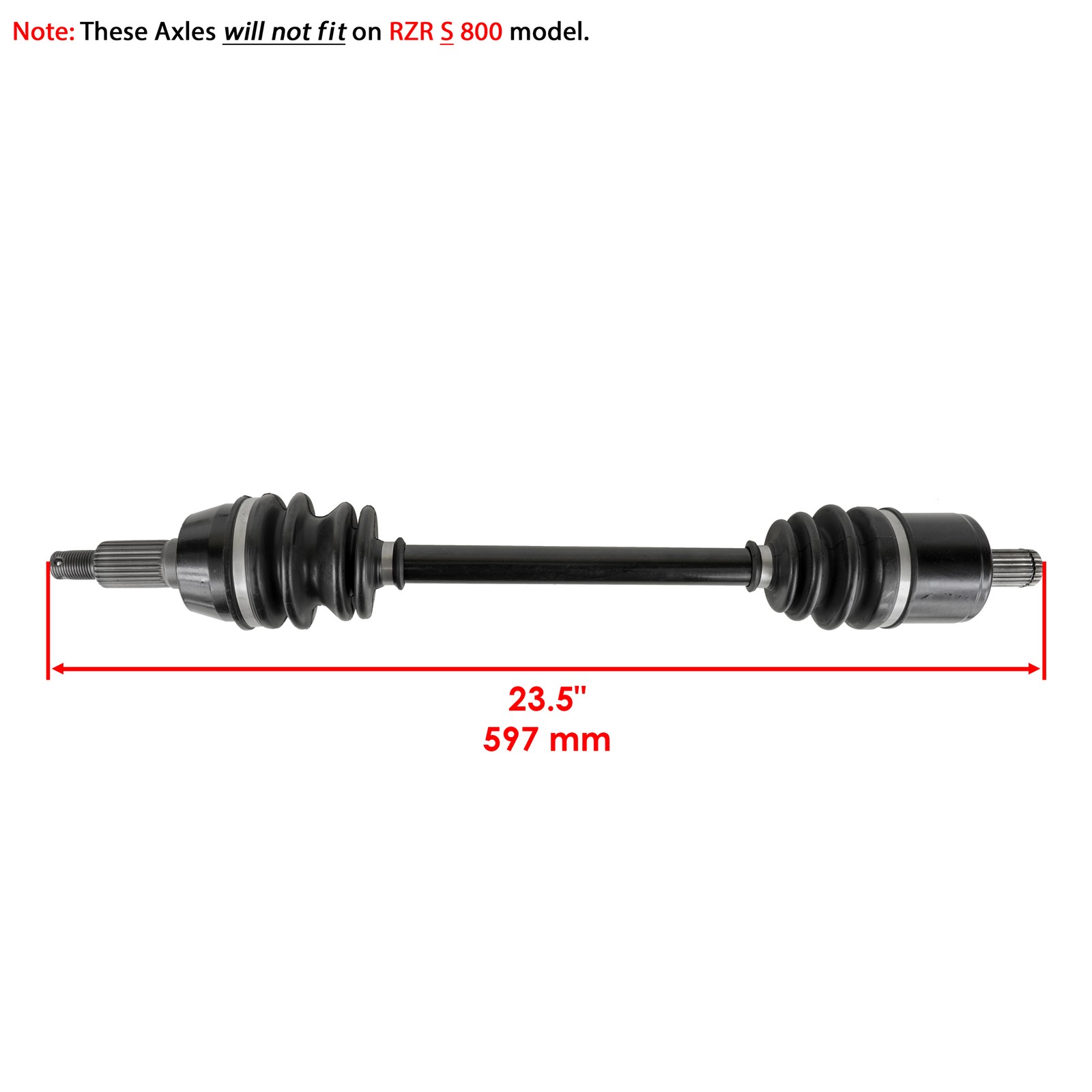 Front & Rear Complete CV Joint Axle For Polaris RZR 570 2012-2022 Left & Right