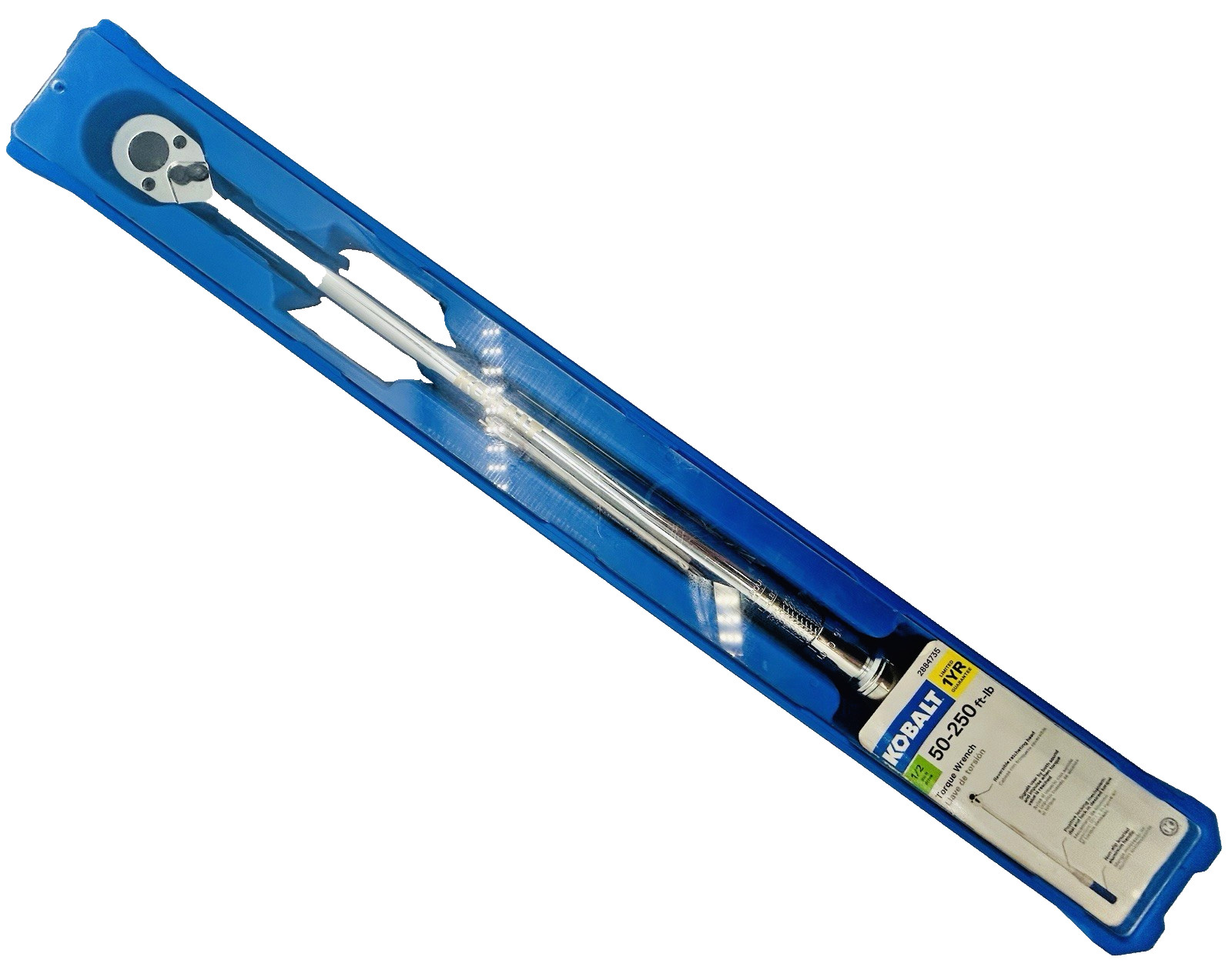 Kobalt 1/2-in Drive Click Torque Wrench 50-ft/lb to 250-ft/lb