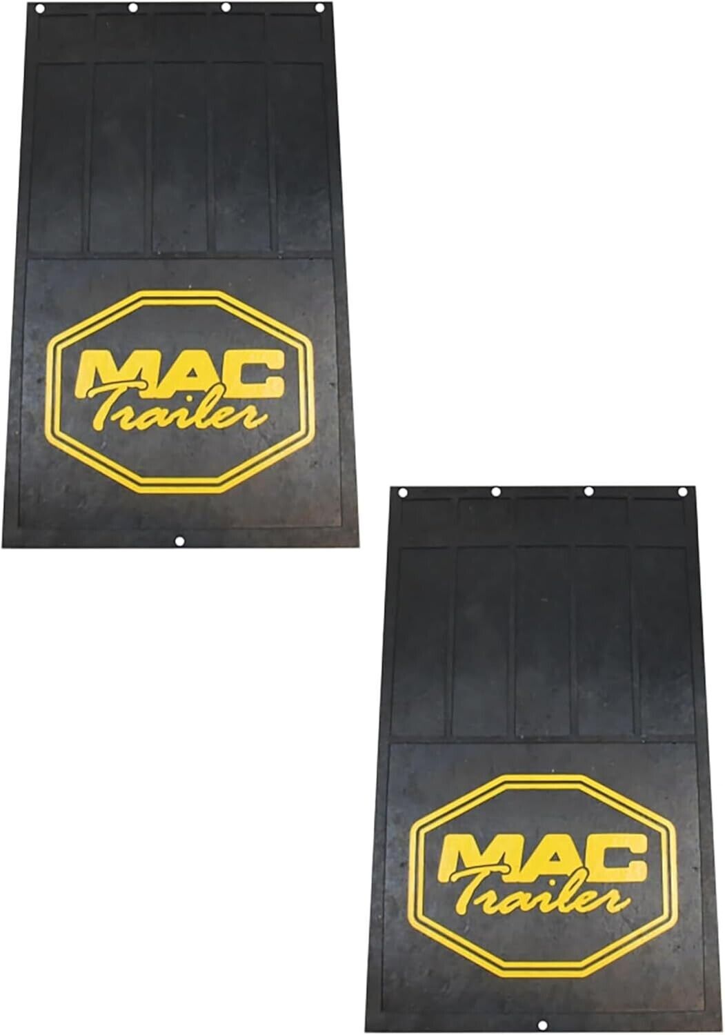 Heavy Duty 24″ x 36″ MAC Trailer 22352436 Black & Yellow Rubber Mud Flaps-Set