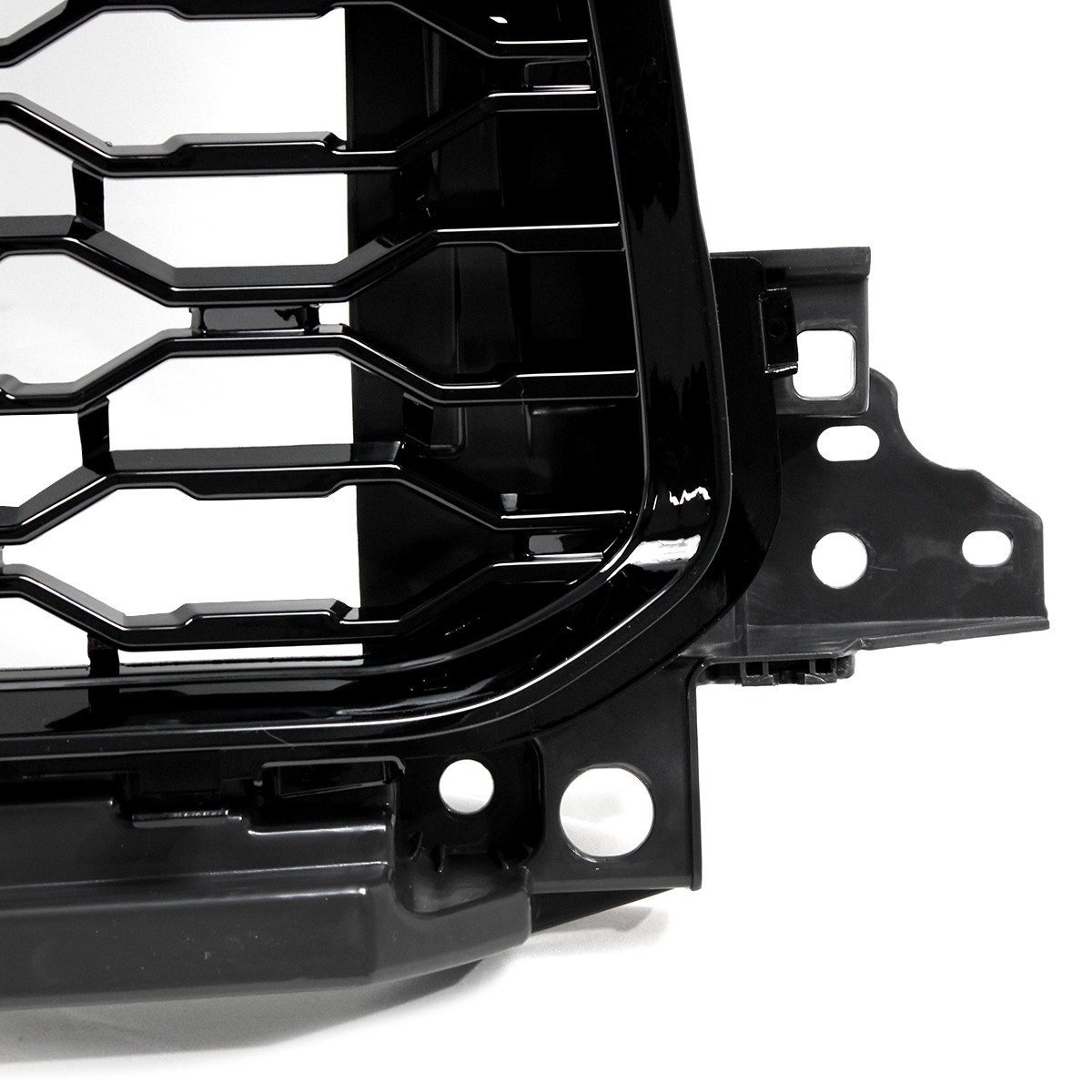 New For 2019-2024 Ram 2500 3500 Tradesman Gloss Black Front Bumper Grille Grill