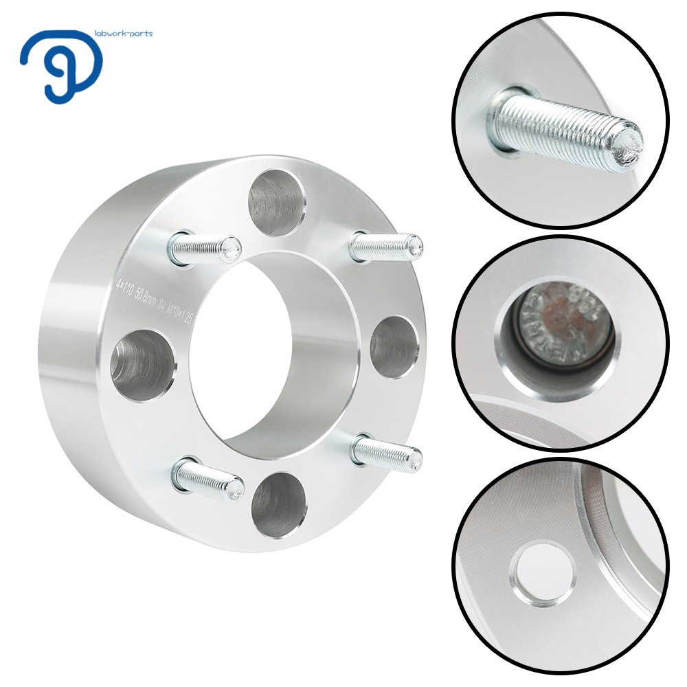 2″ 4 Pcs 4×110 Wheel Spacers 10×1.25 74mm For Honda Suzuki Bombardier ATV