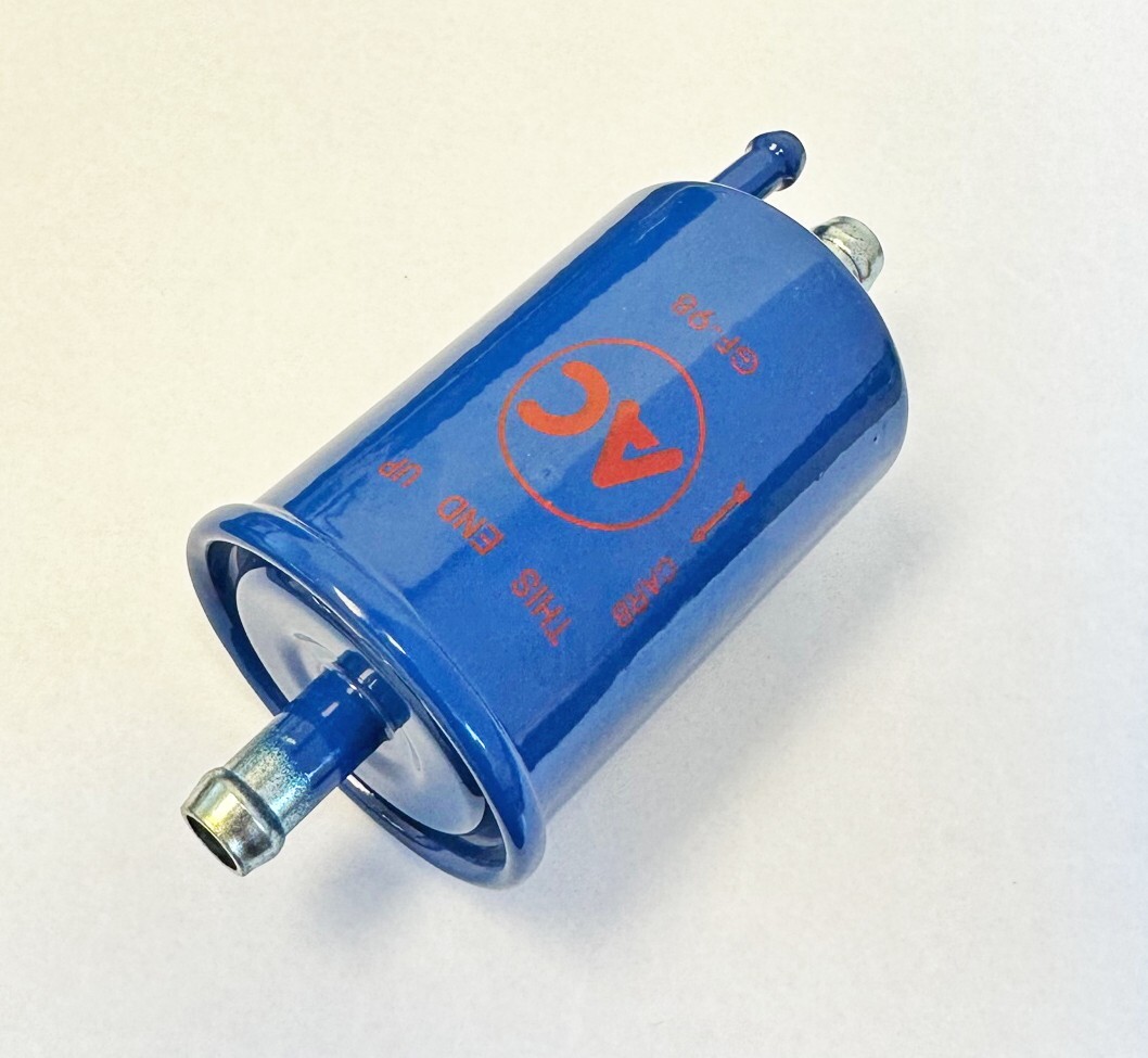 **BLOWOUT** Correct Blue Pontiac Fuel Filter 3/8″ GF98 w/ Return Line Vapor SALE