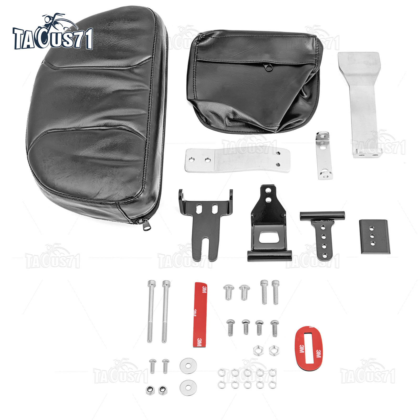 For Can-Am Spyder RT Quick Removable Driver Large Backrest Pad Smart Mount Kit