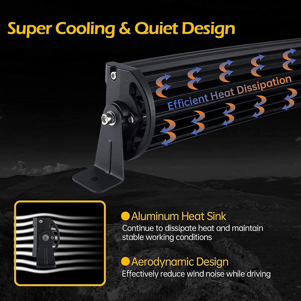 22inch LED Light Bar Spot Flood Combo +4″ Pods Offroad For Jeep Truck SUV+Wiring