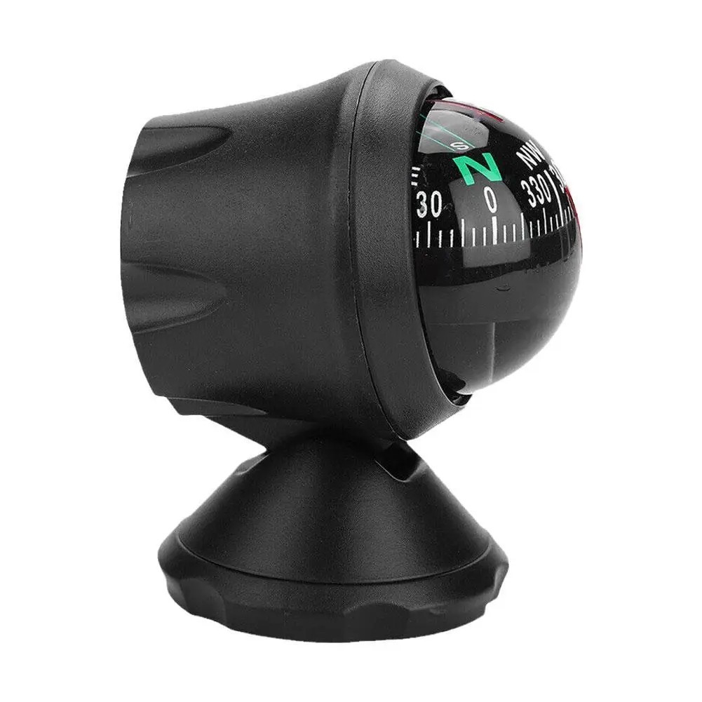 Share Compass for Car with Bottom Stick Car Compass Ball,Adjustible and Night Vi