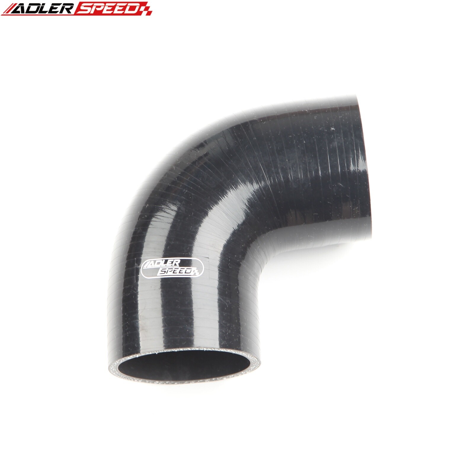 US SHIP 90 Degree 2.375″ 60mm ID Silicone Hose Turbo Intake Coupler Pipe Black