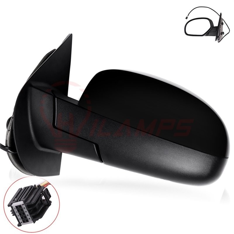 For 2007-2013 Chevy Silverado Sierra Manual Fold Power Heated Mirror LH Side
