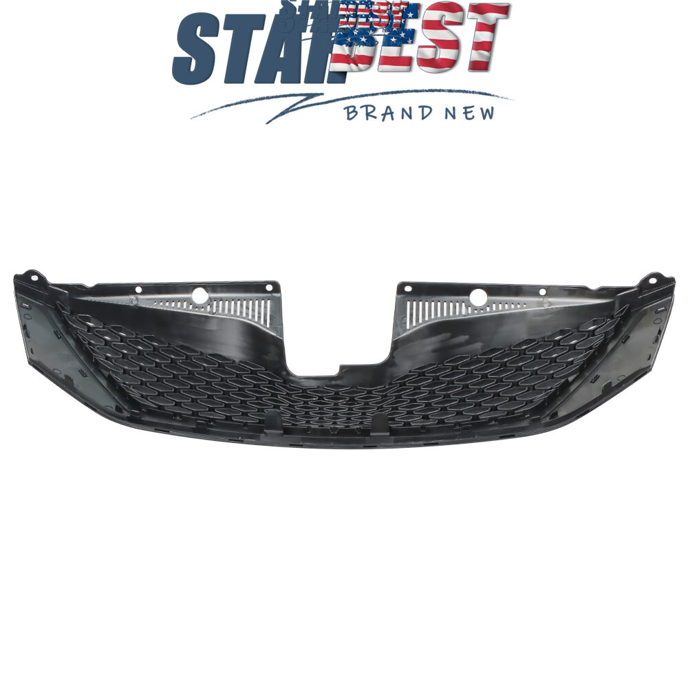 Gloss Black Front Upper Grille Grill Honeycomb Fit For 2011-2017 Toyota Sienna