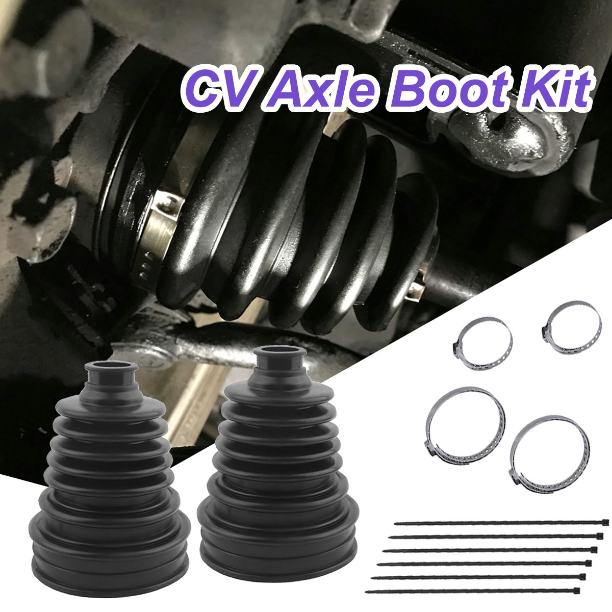 CV Joint Boot Kit for Infiniti CV Axle Boot Repair Dustproof Waterproof Protect