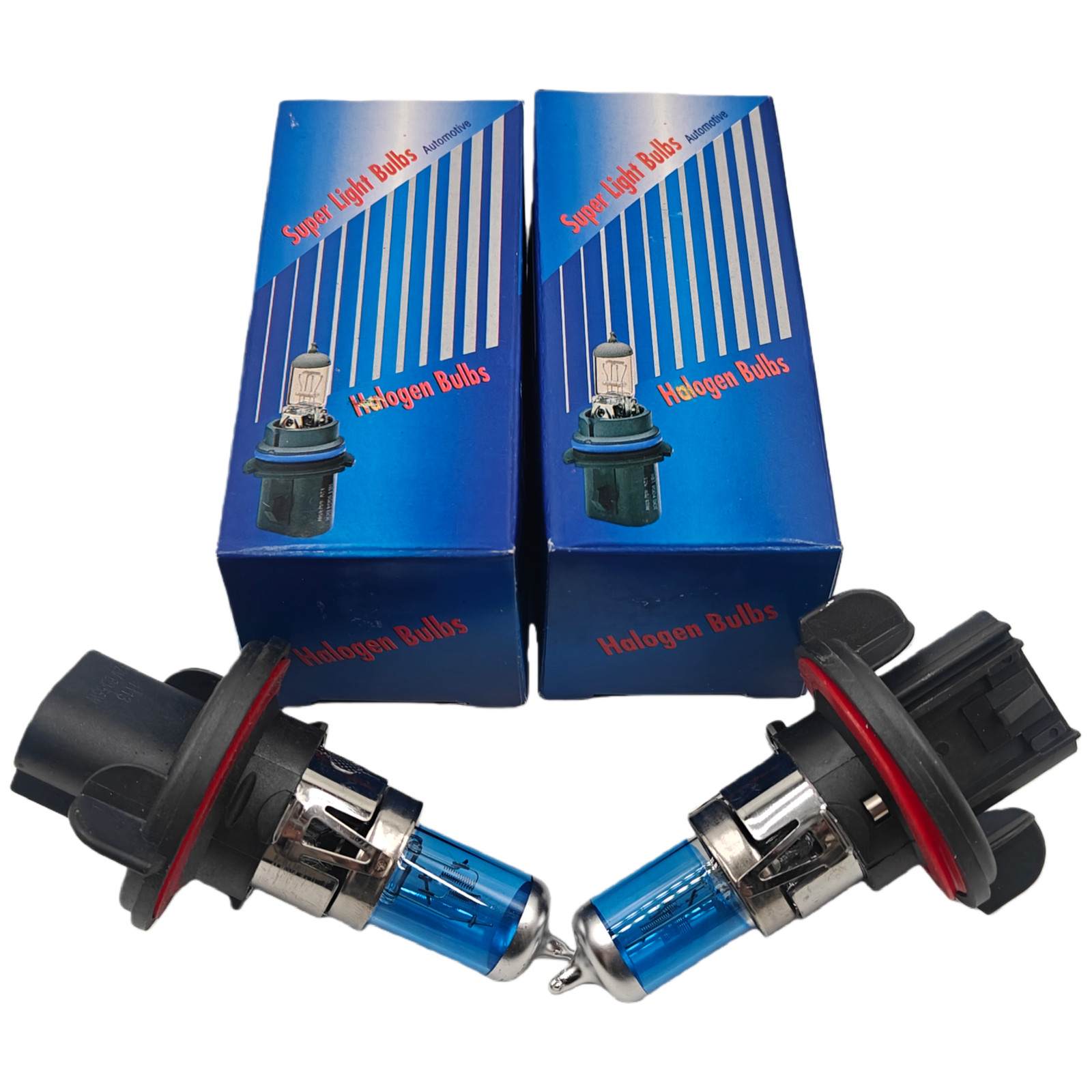 2PCS H13/9008 Halogen Headlight Bulbs Kit High/Low Beam 5000K Warm White Bright