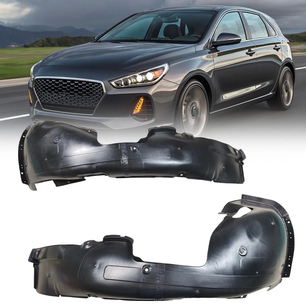 2PCS Front Left & Right Fender Liner Inner Set For 2017-18 Hyundai Elantra Sedan