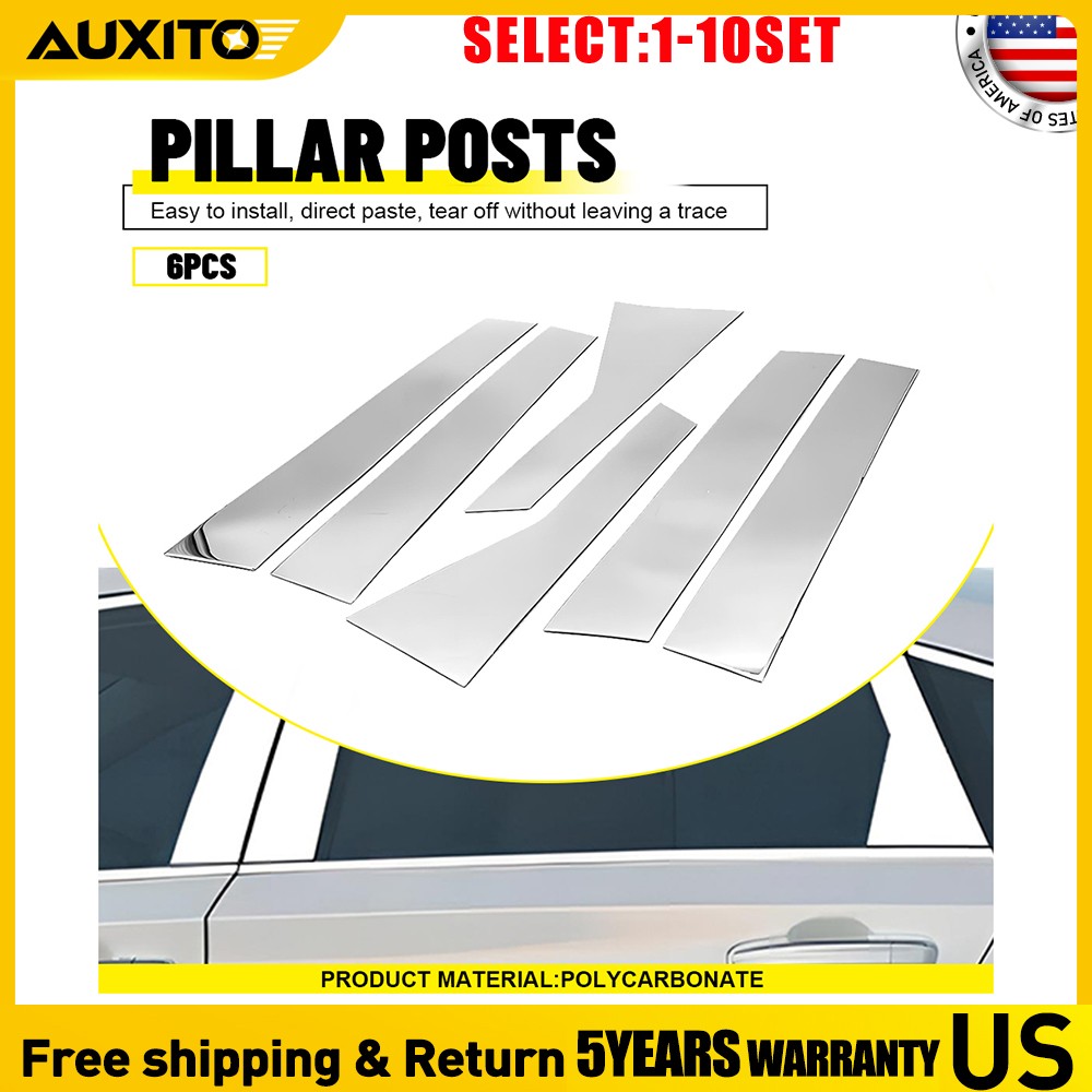 Chrome Plated Pillar Post Trims For Honda Accord 2018 2019 2020 2021 2022 6-60X