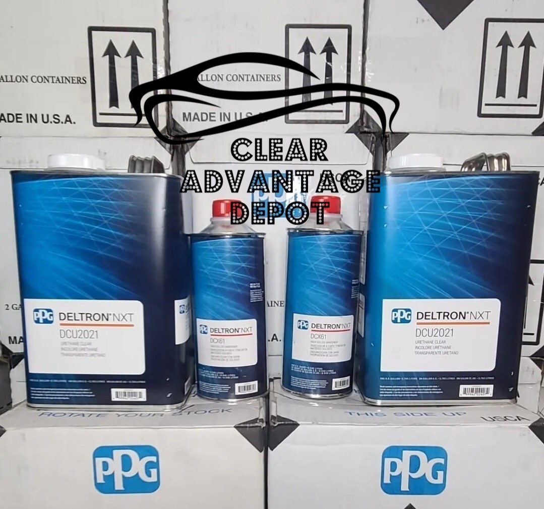 Ppg Clearcoat Deltron 2 Gallons Dcu2021 2 Qt Dcx61. FREE SHIPPING! 2 Kits!