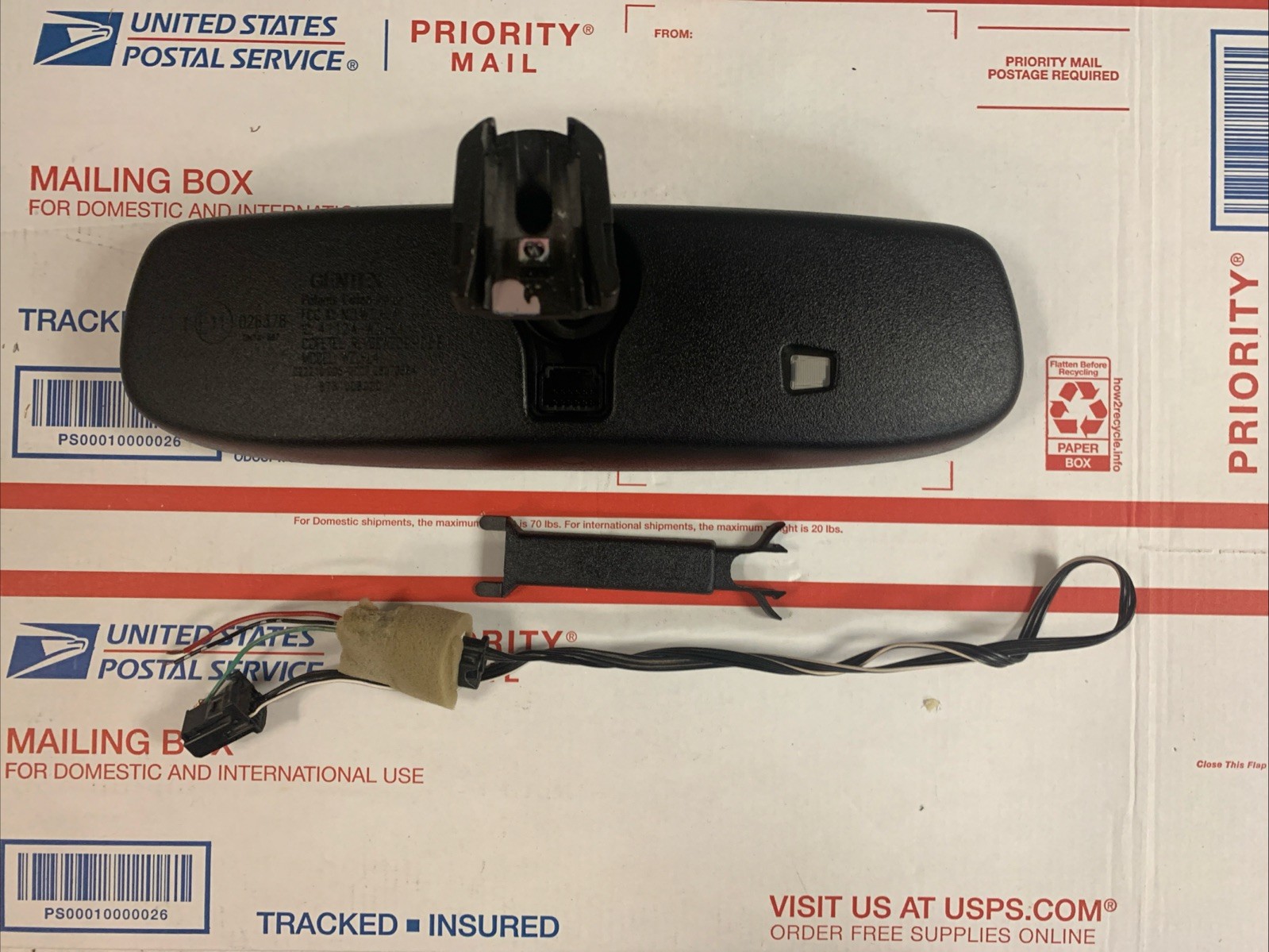 2013 2015 Toyota Rav4 Gentex Mirror With Auto Dimm Compass And Homelink IV