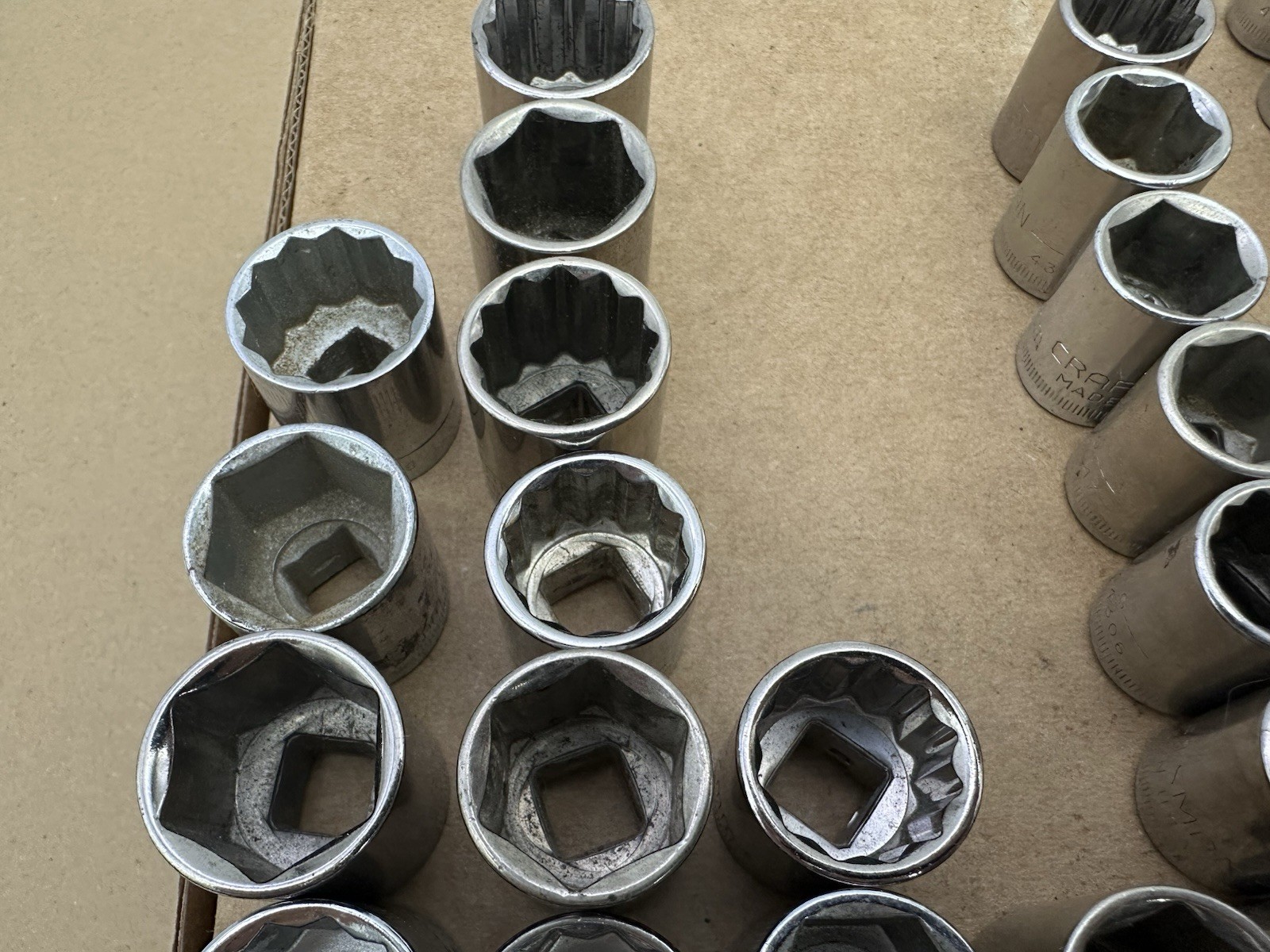 40pc LOT Craftsman G Inverted G2 Socket Set 12 Point 3/8″ Drive 10mm-19mm USA