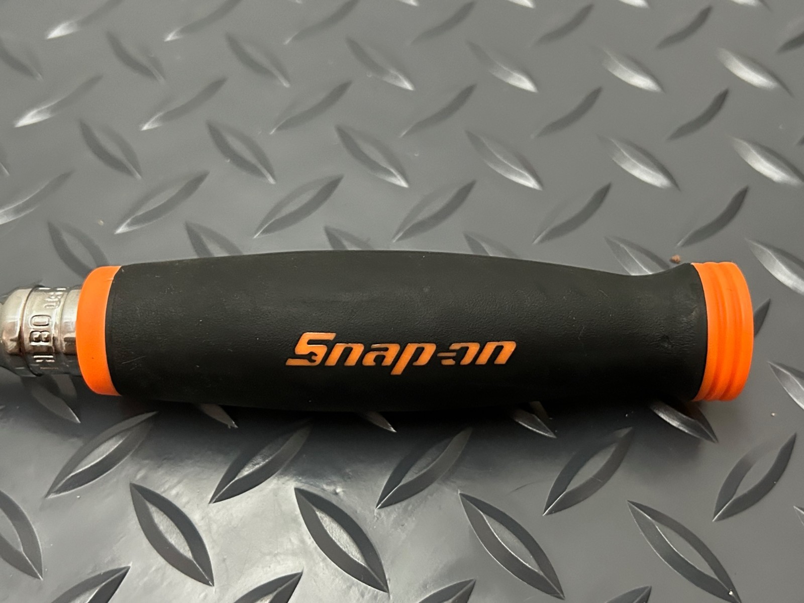 Snap-on Tools 3/8″ Drive ORANGE Soft Grip LONG Fixed Head Ratchet FHL80O USA NEW
