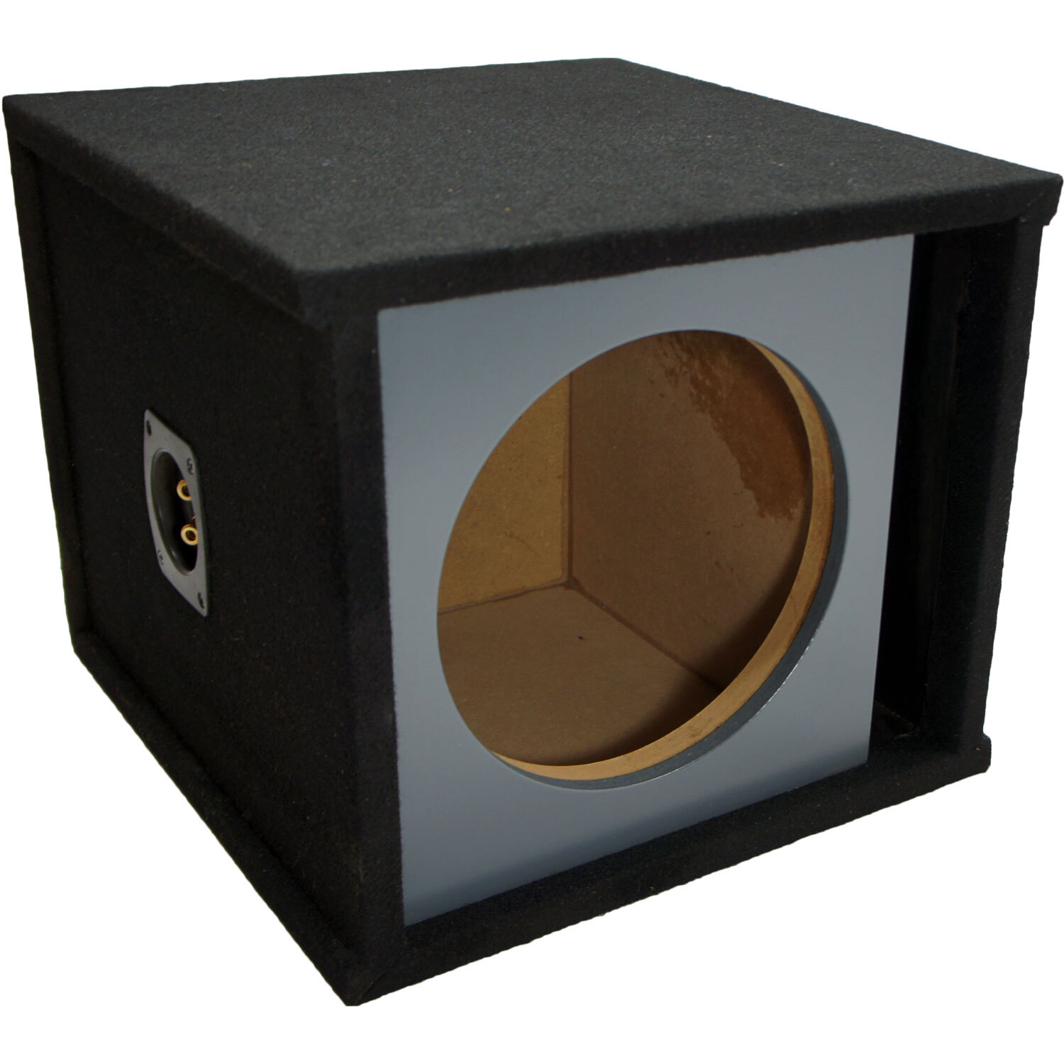Car Audio Single 10″ Slot Vented Paintable Baffle Stereo Sub Box Enclosure