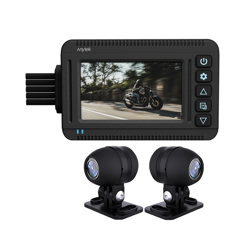 3Inch 2K Motorcycle Dash Cam GPS Navigation Wifi Waterproof IPX66 Video Recorder