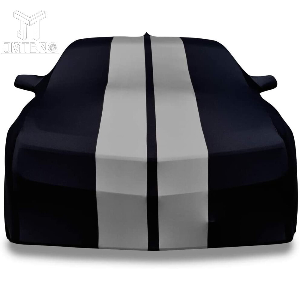 For Ferrari LaFerrari Grey Line Indoor Stain Stretch Full Car Cover UV Proof US
