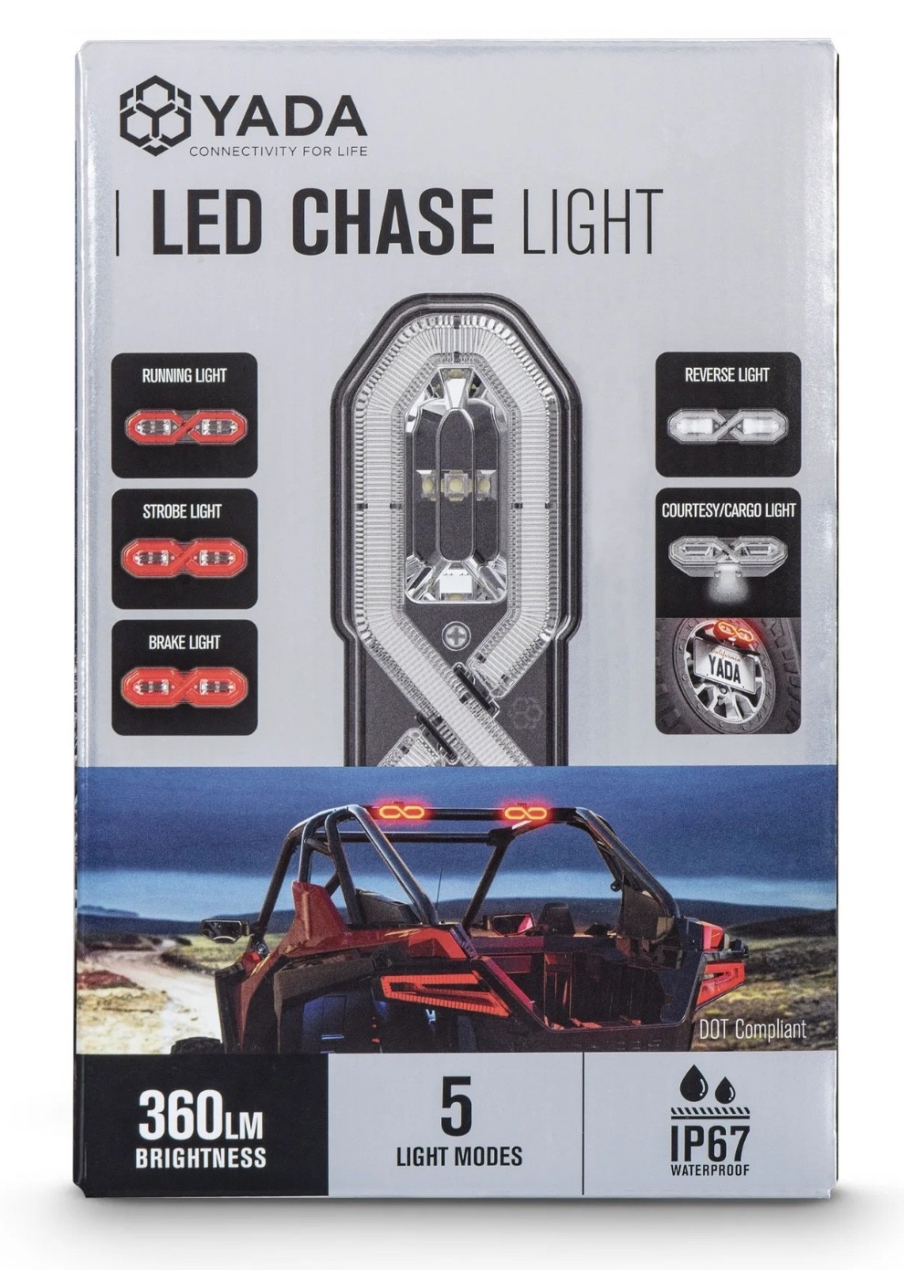 *NEW* YADA LED Chase Light 360LM IP67 Waterproof DOT Compliant 50,000 hours