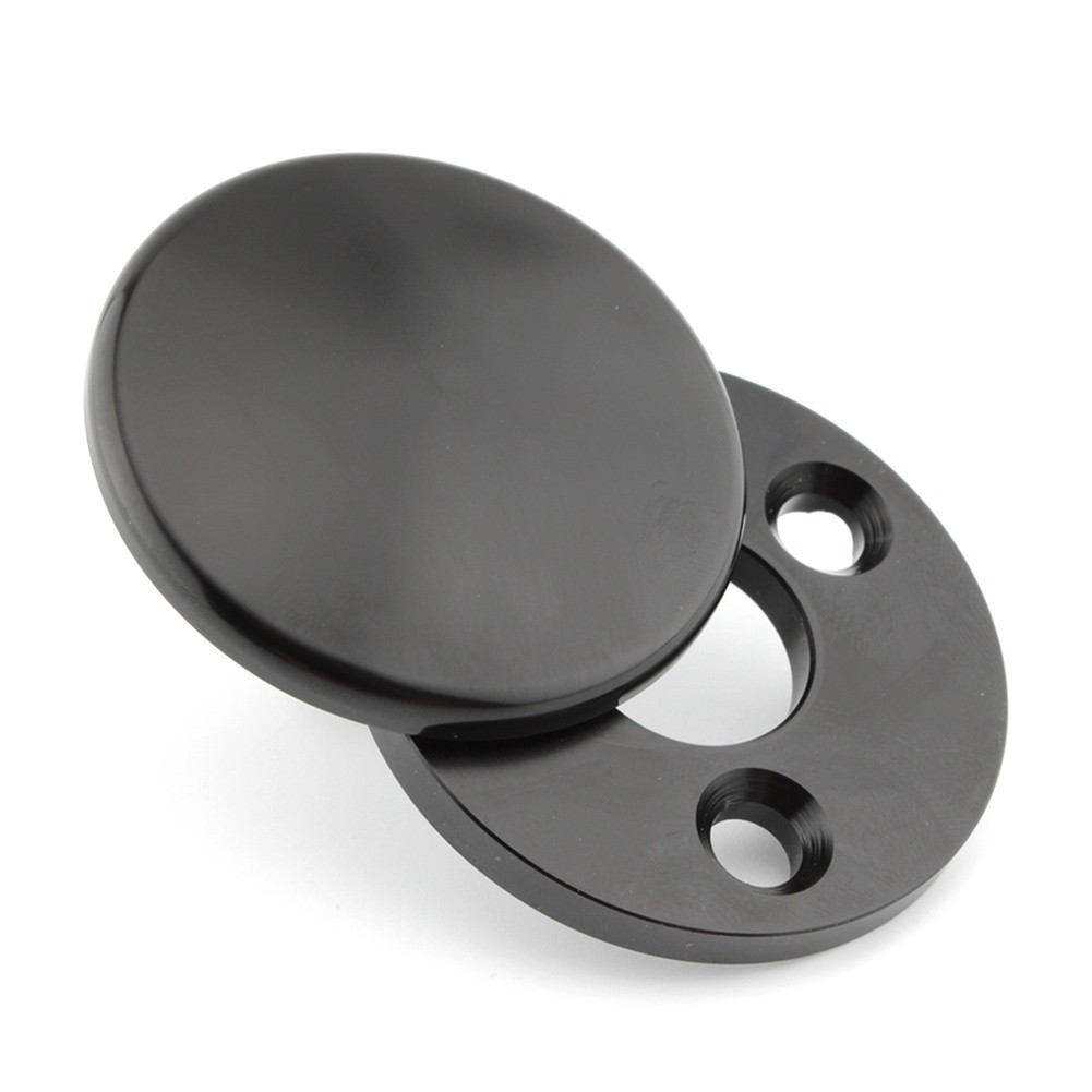 Motorcycle Fork Lock Cover Aluminum Alloy For Harley Road King 1994+ Black