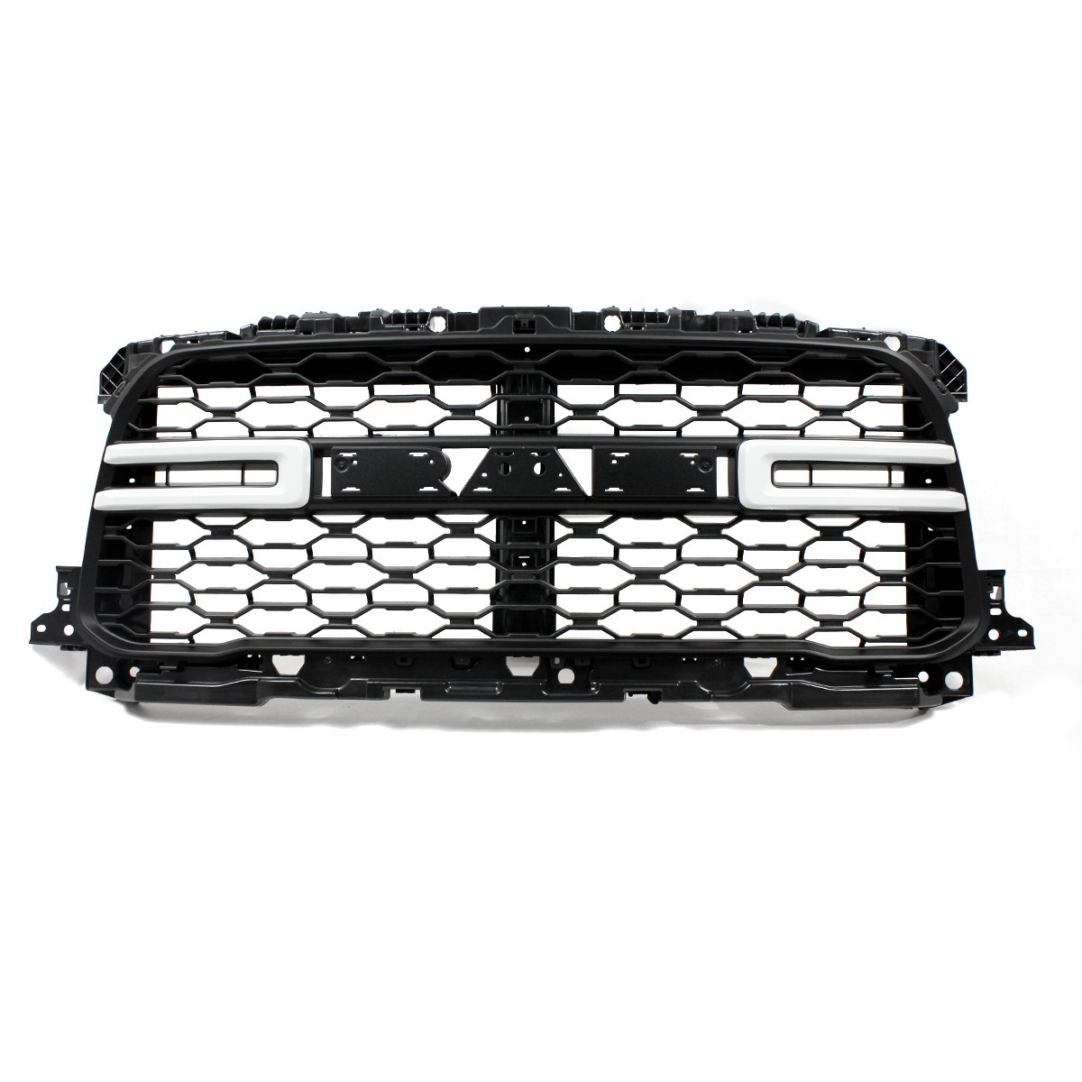 For 2019-2024 Ram 2500 3500 Front Upper Grille Bright White & Black 68443167AA