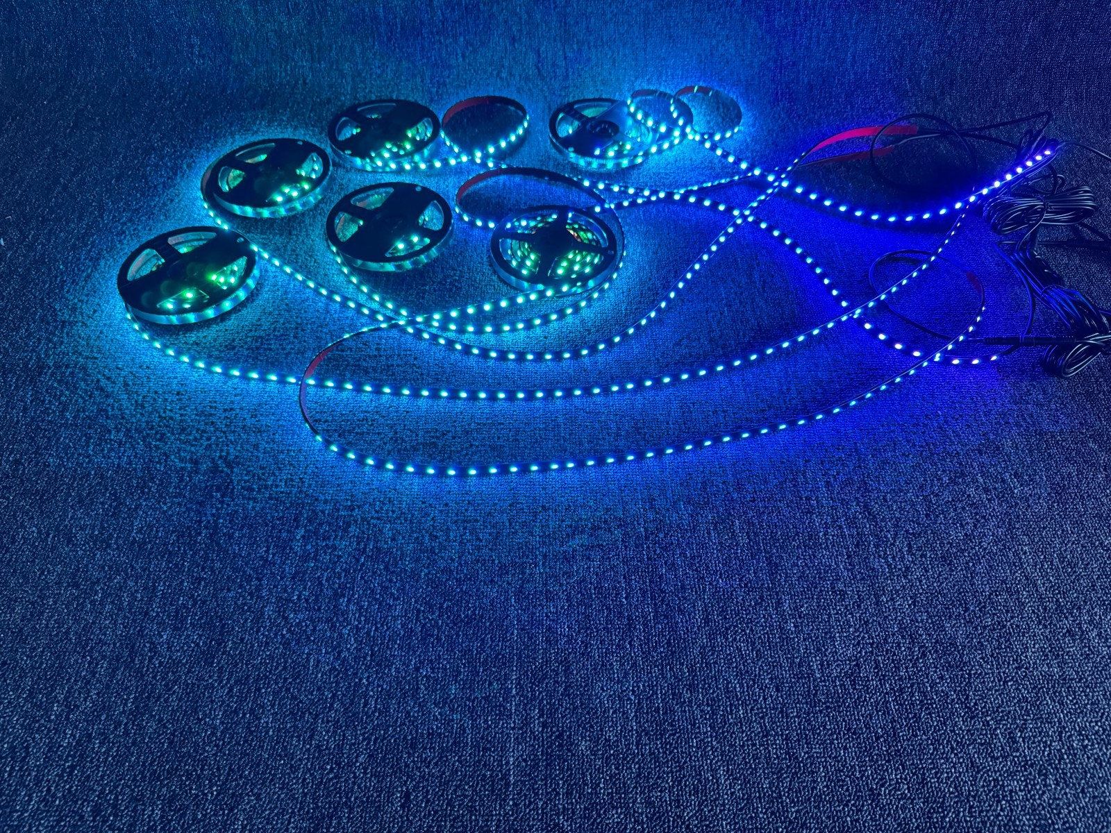 12PCS 4FT Clear IP65 Flexible LED CHASING Light Strips For Polaris Slingshot NEW