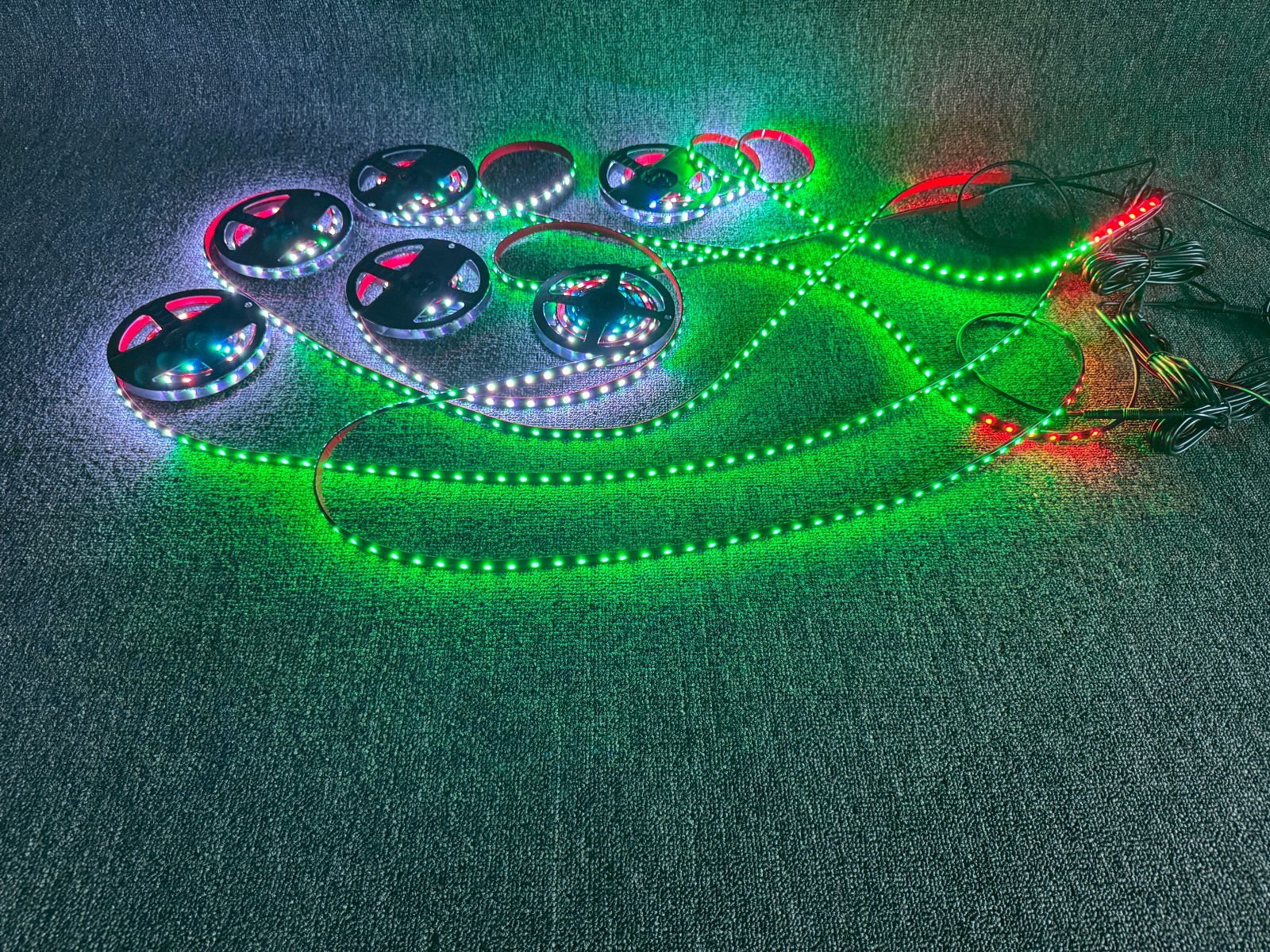 12PCS 4FT Clear IP65 Flexible LED CHASING Light Strips For Polaris Slingshot NEW