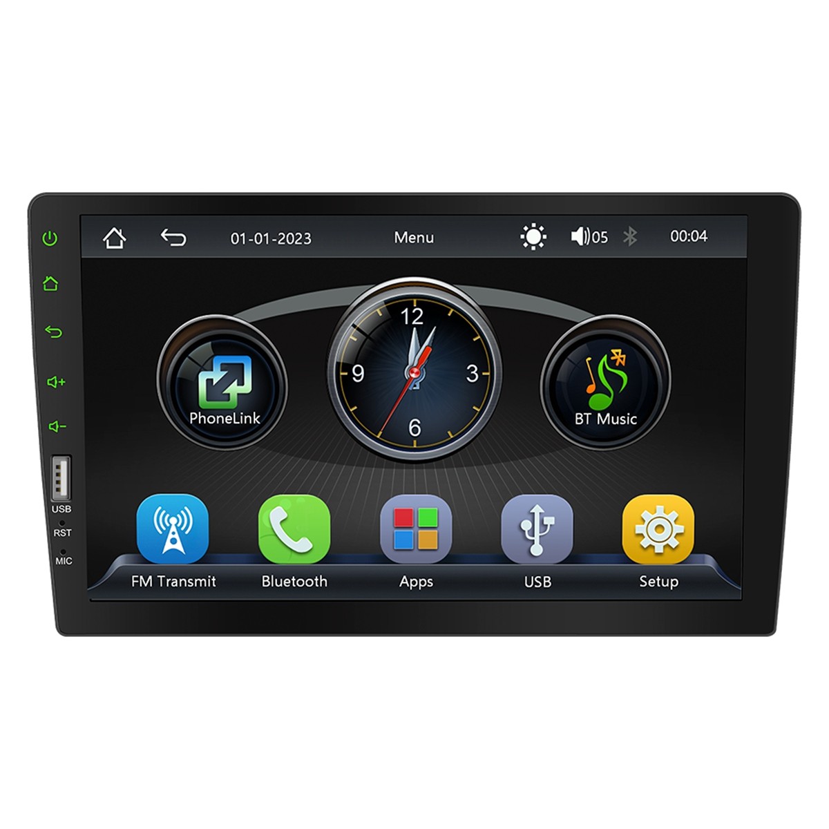 MP5 Player Single DIN Touch Screen 9in HD Car FM Radio Stereo In Dash Bluetooth