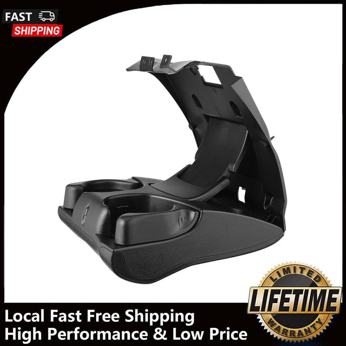 Dashboard Drink Holder Front Center Black Plastic Folding Cup Holder Durable