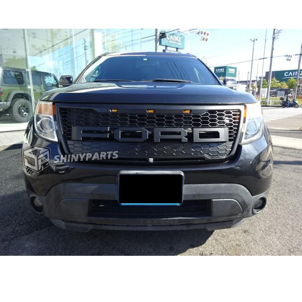 Front Grille for 2012-2015 Ford Explorer Bumper Grill Honeycomb Mesh W/Letters