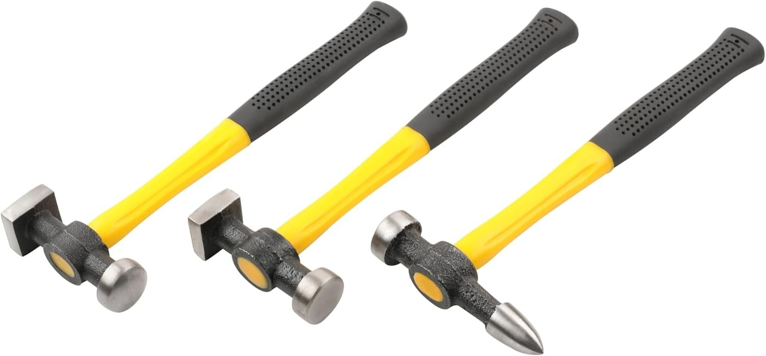HFS(R) 7 PC Auto Body Fender Repair Tool Hammer & Dolly Set