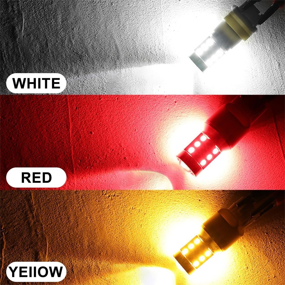 Durable 2PCS 3157 T25 LED Signal Bulbs – Easy Installation & 50,000 Hours Life
