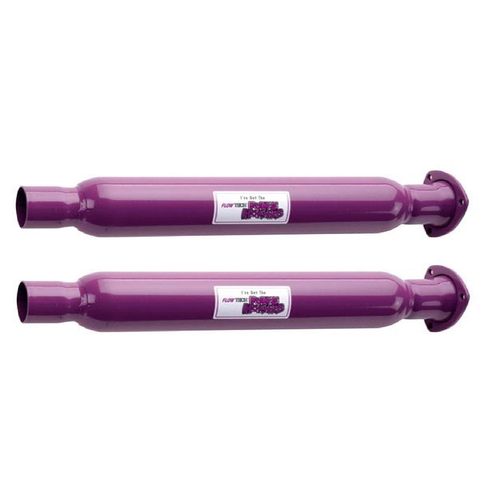 Flowtech Purple Hornies Glasspack 3″ Inlet/2.25″ Outlet Header Muffler Set of 2