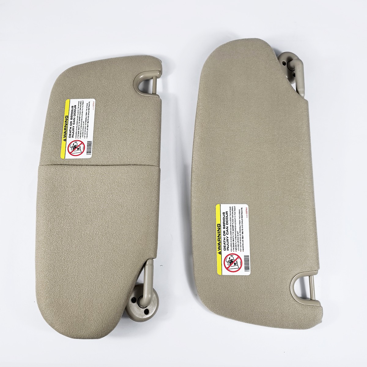 1Pair Sun Visor Set Left & Right For 2002-2009 Dodge Ram 1500 2500 3500 Beige