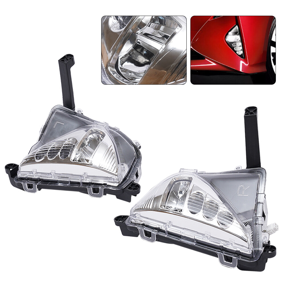 For Toyota Prius 2016 2017 2018 Pair LED Front Bumper Fog Light Lamp&Turn Signal
