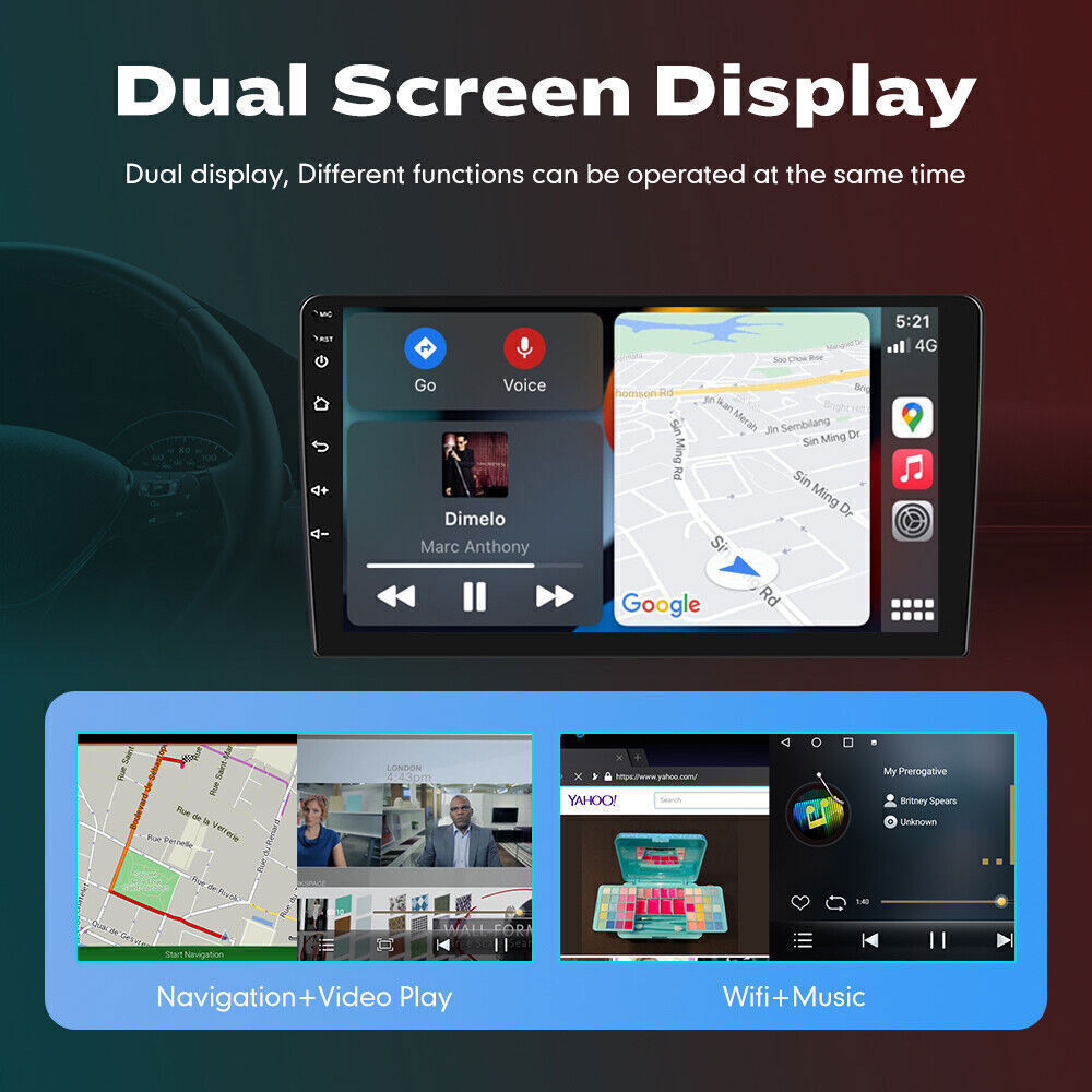 10.1″ FOR Dodge Dart 2012-2016 Car Radio GPS 4+64G CarPlay Android 15 MP5 PLAYER