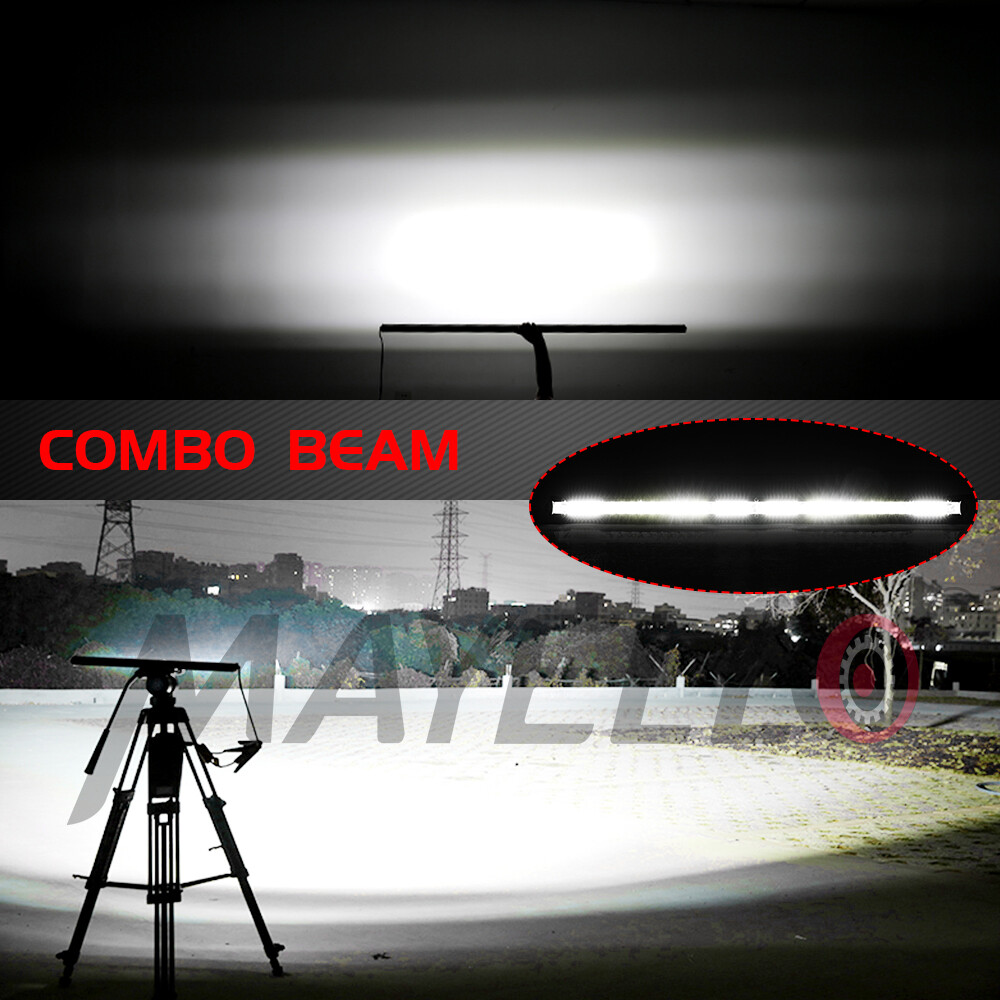 22 inch Slim Led Light Bar Spot Flood Combo Offroad UTV ATV Boat Truck DRL 20″