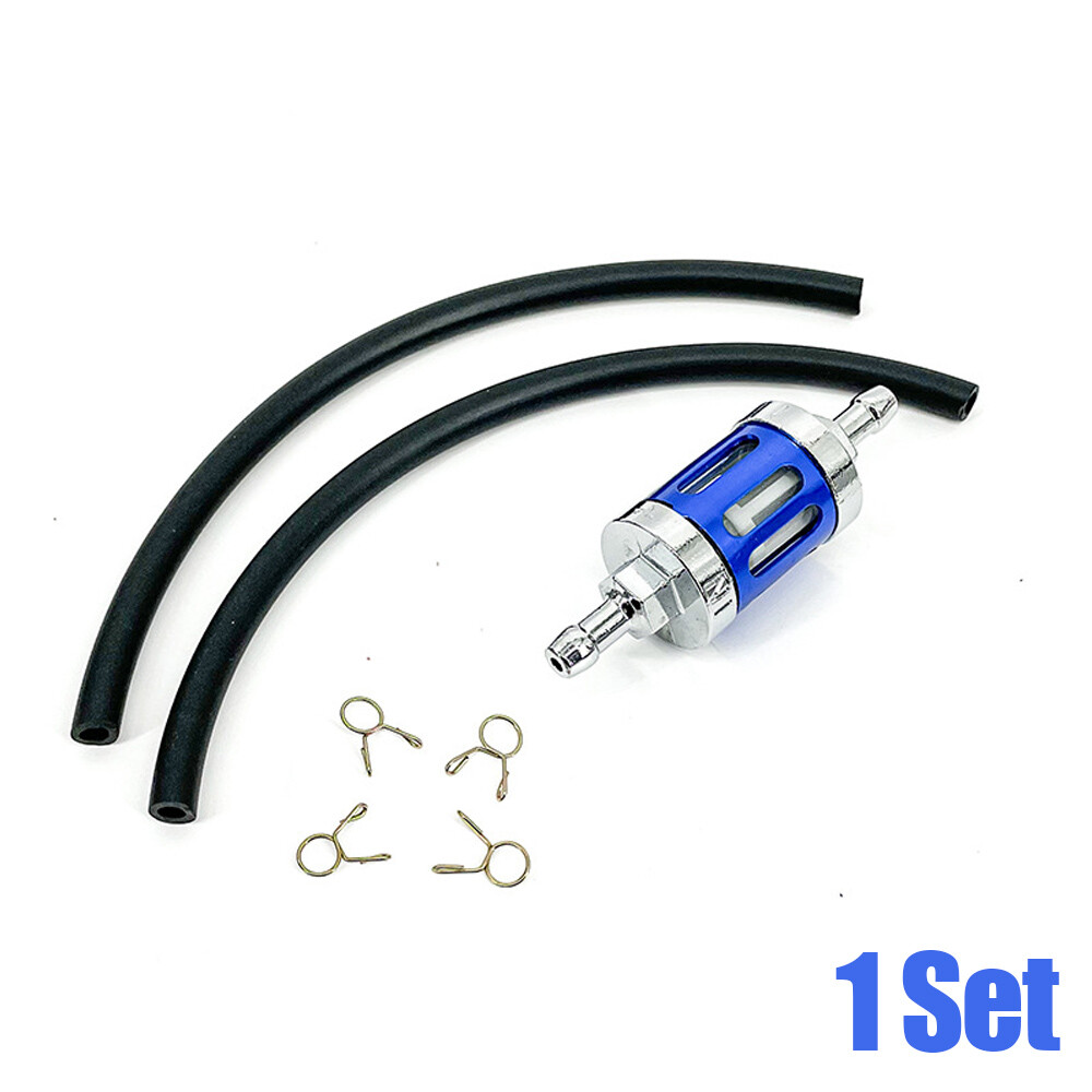 Universal 8mm Fuel Filter Engine Inline Gas Fuel Line Filter CNC Glass Filter