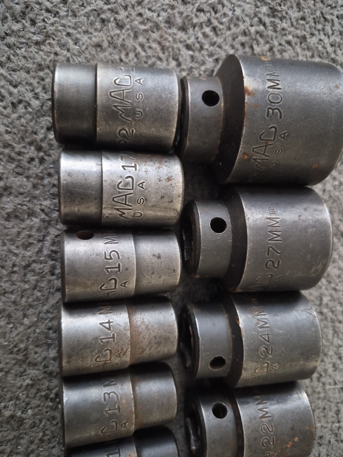 MAC Tools 1/2″ Drive 13 Pc 12 Pt Impact Socket Set VP- SERIES MM (A)