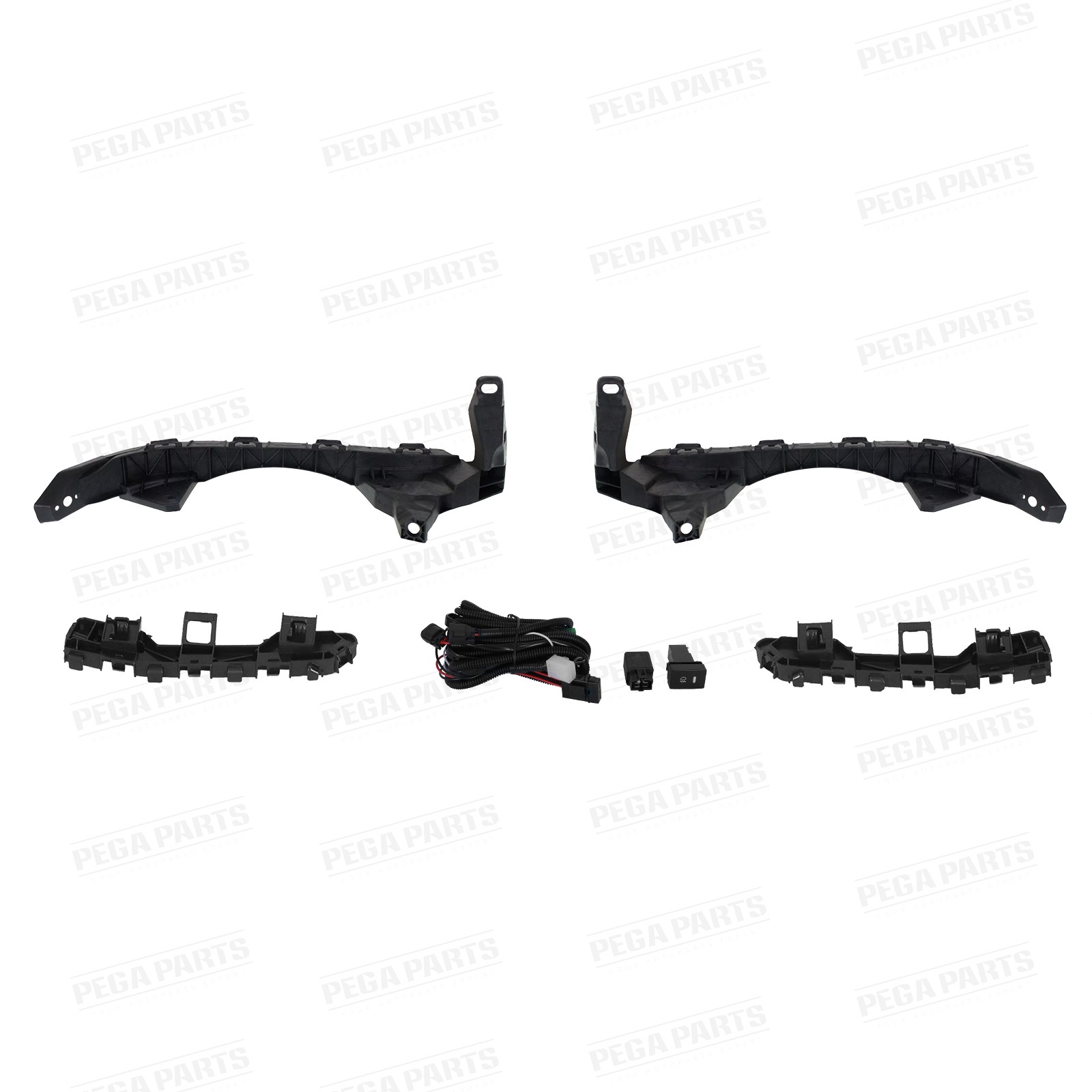 For 2016-2017 Honda Accord Front Bumper Grille Assembly w/o Parking Sensor Holes